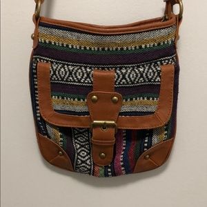 Aztec print purse